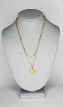 Load image into Gallery viewer, Lime Stone Pendant Layered Necklace
