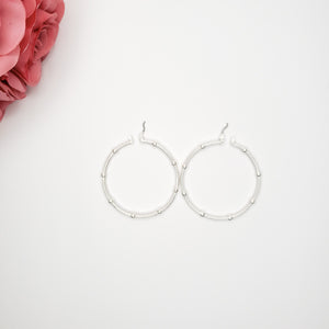 Chloe Studed Hoop Earrings