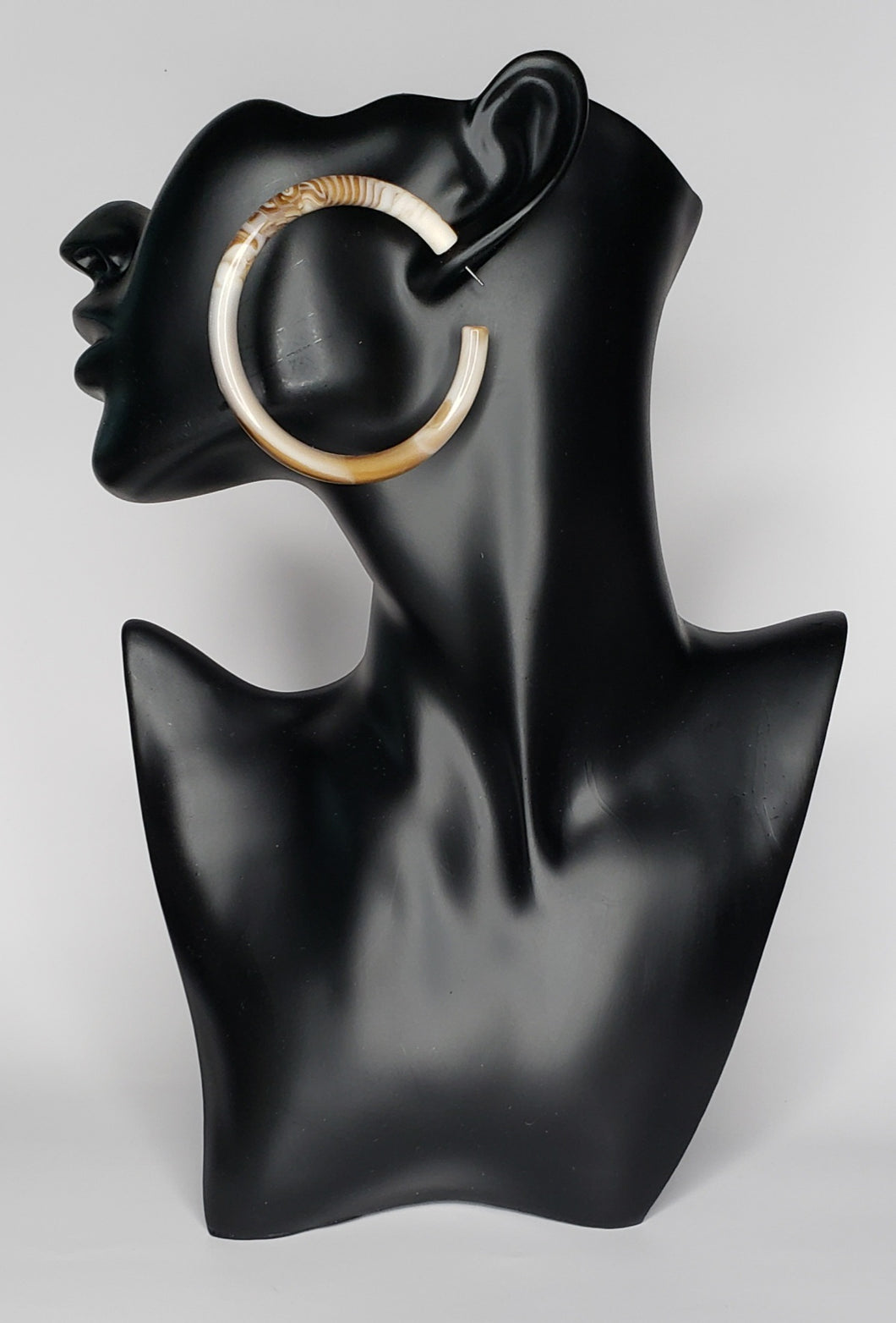 Mocha Cappuccino Statement Hoops