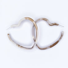 Load image into Gallery viewer, Mocha Cappuccino Statement Hoops
