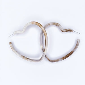 Mocha Cappuccino Statement Hoops