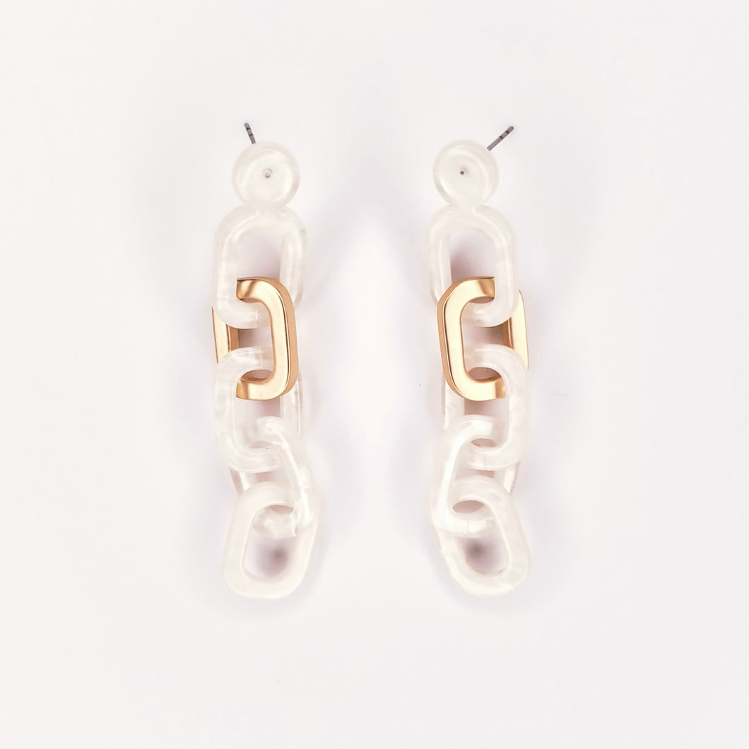 Infinite Resin Dangle Earrings