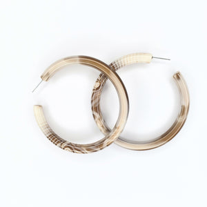 Mocha Cappuccino Statement Hoops