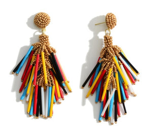 Color Burst Statement Earrings